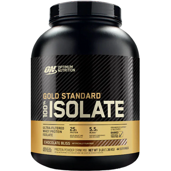 Optimum Nutrition Gold Standard 100% Isolate, 3lbs - Muscle Build