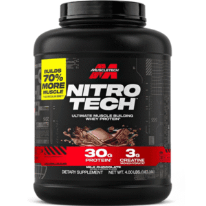 MuscleTech NitroTech Whey Protein, 4lbs (OVERSTOCK)