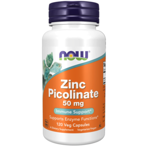 NOW Foods Zinc Picolinate, 120caps