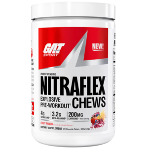 GAT Sport Nitraflex Pre-Workout Chews, 30sv