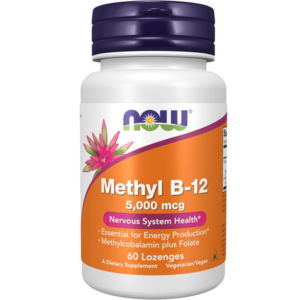 NOW Foods B-12 مع حمض الفوليك، 60 لووز (Copy)